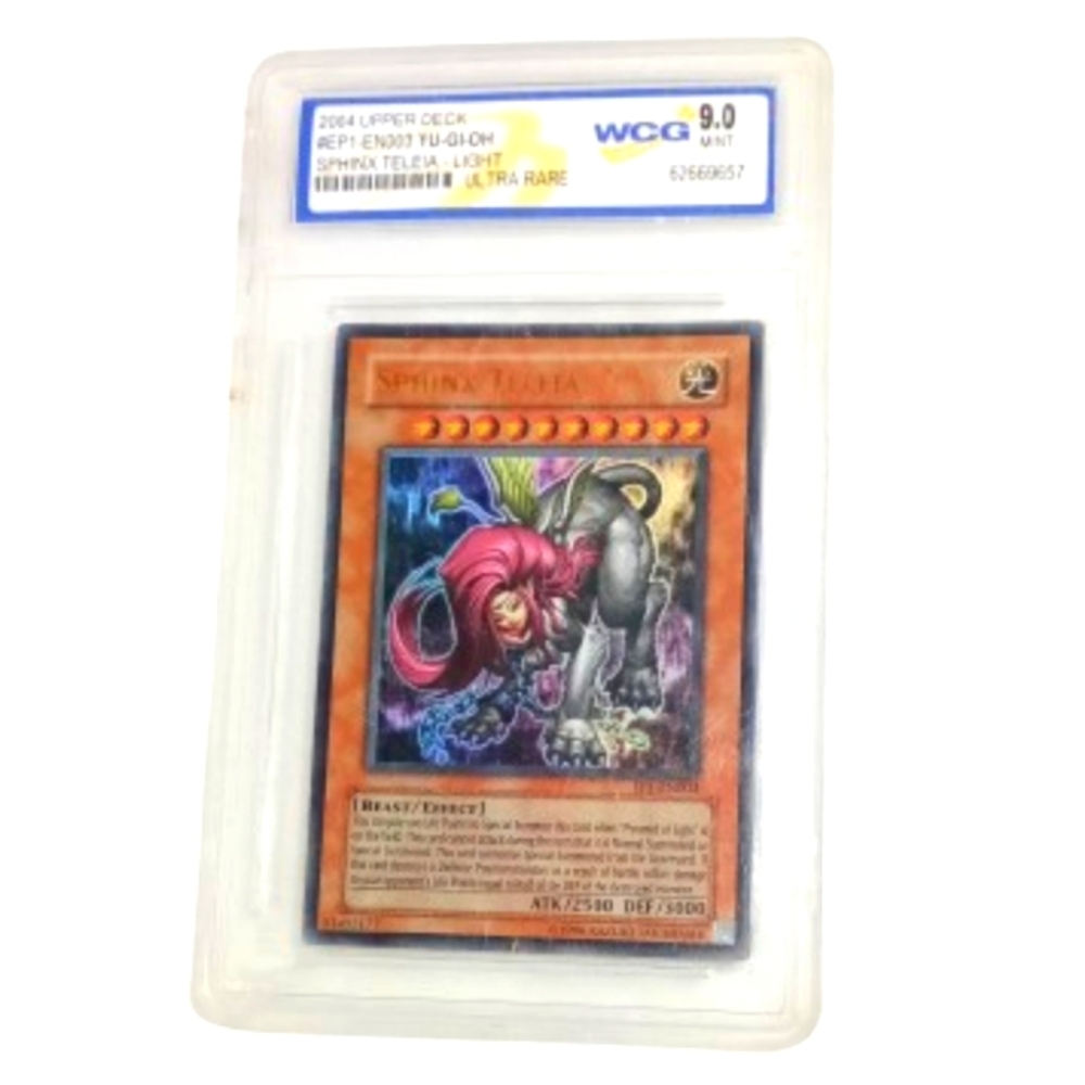 2004 Upper Deck Yu-Gi-Oh SPHINX TELEIA Ultra Rare Graded GEM Mint 9